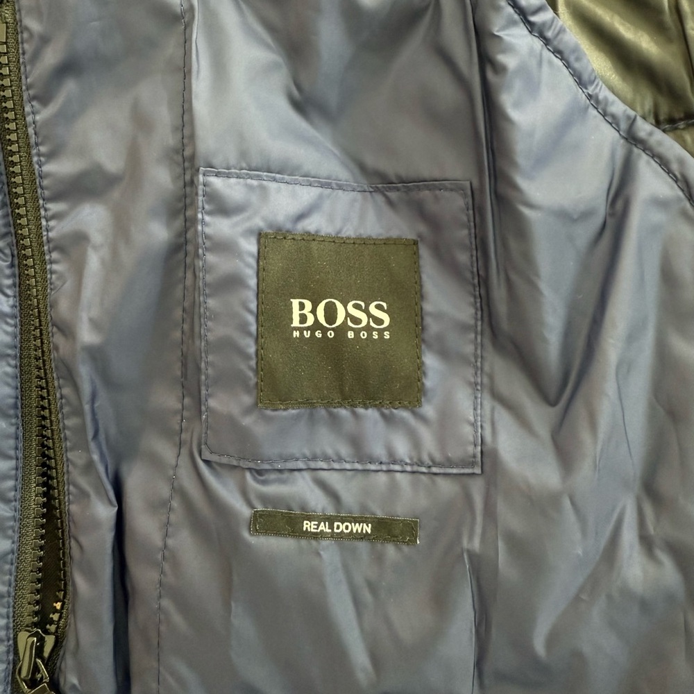 Hugo Boss Real Down Packable Puffer Jacket – Navy Blue – Men’s Medium - Picture 3 of 5